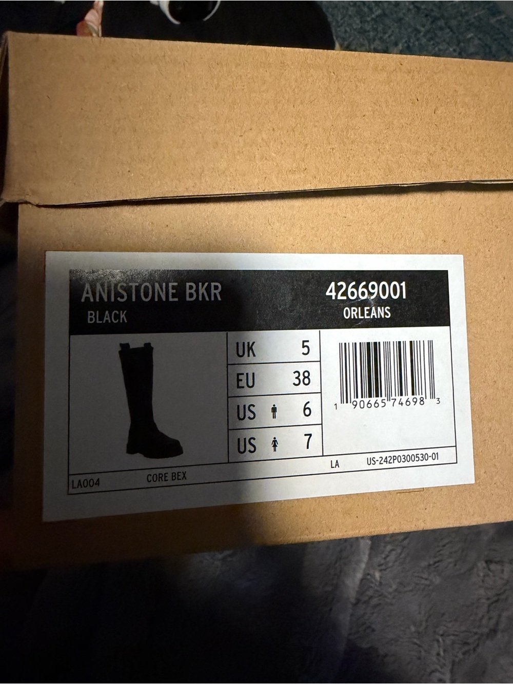 Black Leather Dr Marten Knee-High Buckle Boots - Picture 4 of 8